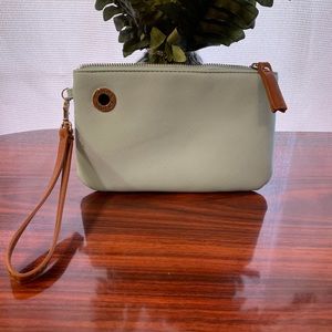 Baby Blue Nautica Zip Wristlet